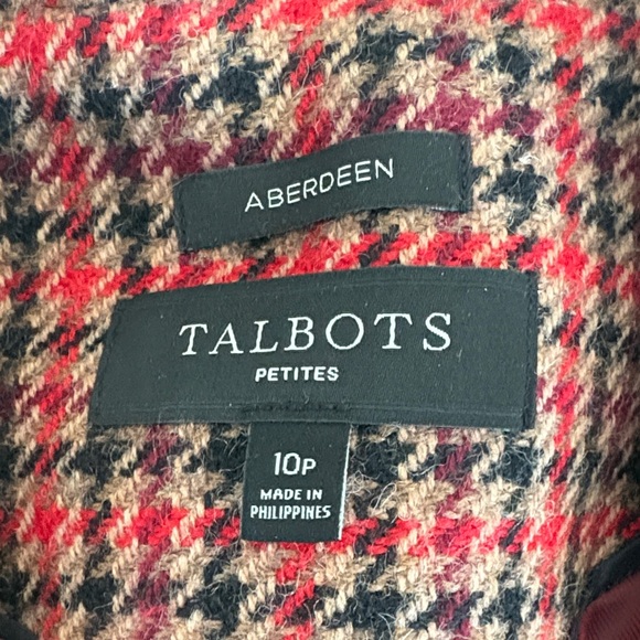 Talbots Plaid Blazer in Red and Black - Picture 2 of 2